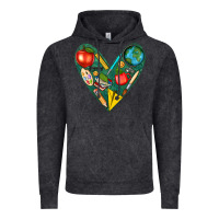 Vintage Black teacher  heart Vintage Hoodie - texasbilliewilder
