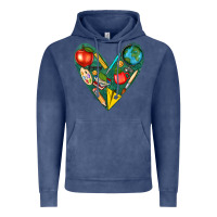 Teacher  Heart Vintage Hoodie | Teevron