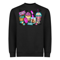 Black eyelash coffee cups Heavyweight Sweatshirt - Zillion Design Studio