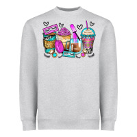 Eyelash Coffee Cups Heavyweight Sweatshirt | Teevron