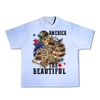 Grape Ice America the beautiful 4th of july Urban Heavy Tee - CowGirlArtShop
