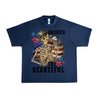 Navy America the beautiful 4th of july Urban Heavy Tee - CowGirlArtShop