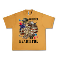 Peanut Butter America the beautiful 4th of july Urban Heavy Tee - CowGirlArtShop