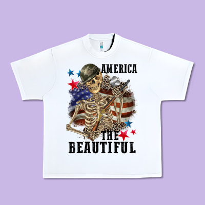 America The Beautiful 4th Of July Urban Heavy Tee Designed By Cowgirlartshop