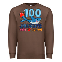 Chestnut 100 jawsome days of school Premium Sweatshirt - MaliasSmallBusiness