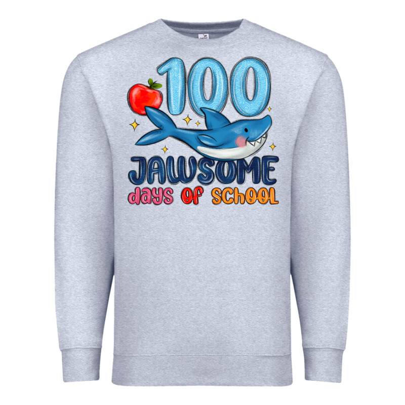 100 Jawsome Days Of School Premium Sweatshirt by MaliasSmallBusiness | Teevron