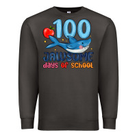 Smoke 100 jawsome days of school Premium Sweatshirt - MaliasSmallBusiness