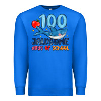 True Royal 100 jawsome days of school Premium Sweatshirt - MaliasSmallBusiness