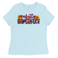 Baby Blue perfectly imperfect Ladies Tee - AdoDesignShop