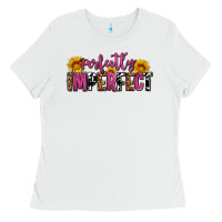 White perfectly imperfect Ladies Tee - AdoDesignShop