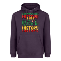 Plum i am black history Heavyweight Hoodie - MaliasSmallBusiness