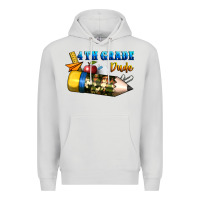 Dove Grey 4 th grade dude Premium Hoodie - BundleAndBundleShop