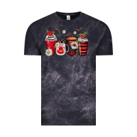 Cloud Black ladybug coffee cups Vintage Tee - Zillion Design Studio