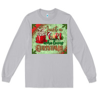 Moon Dust just a girl who loves christmas mousepad Long Sleeve Tee - BundleAndBundleShop