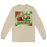 Mushroom just a girl who loves christmas mousepad Long Sleeve Tee - BundleAndBundleShop