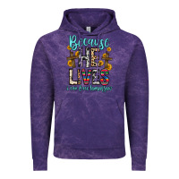 Cloud Purple because he lives i can face tomorrow Vintage Hoodie - Zillion Design Studio