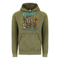 Vintage Olive because he lives i can face tomorrow Vintage Hoodie - Zillion Design Studio