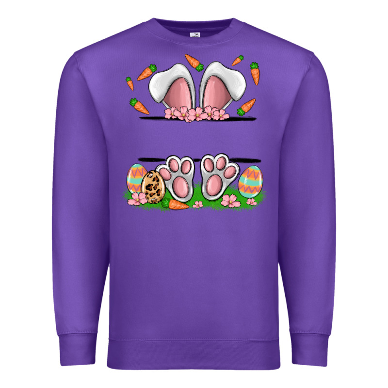 Easter Costom Name Rabbit Premium Sweatshirt by MaliasSmallBusiness | Teevron