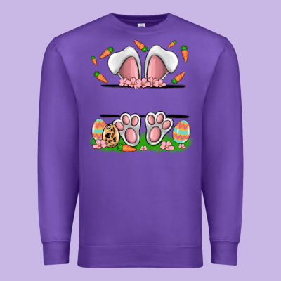 Easter Costom Name Rabbit Premium Sweatshirt Designed By Maliassmallbusiness