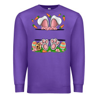 Purple easter costom name rabbit Premium Sweatshirt - MaliasSmallBusiness