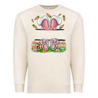 Sandshell easter costom name rabbit Premium Sweatshirt - MaliasSmallBusiness