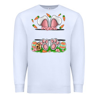 White easter costom name rabbit Premium Sweatshirt - MaliasSmallBusiness