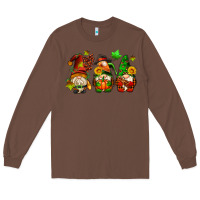 Chestnut fall gnomes with pumpkin pie Long Sleeve Tee - AdoDesignShop