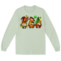 Matcha fall gnomes with pumpkin pie Long Sleeve Tee - AdoDesignShop
