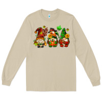 Mushroom fall gnomes with pumpkin pie Long Sleeve Tee - AdoDesignShop