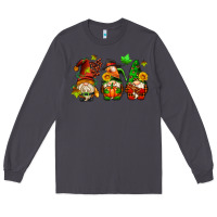 Smoke fall gnomes with pumpkin pie Long Sleeve Tee - AdoDesignShop