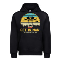 Black UFO Vintage Retro Alien Outerspace Spaceship Urban Hoodie - Bettercallsaul