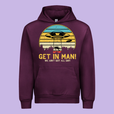 Ufo Vintage Retro Alien Outerspace Spaceship Urban Hoodie Designed By Bettercallsaul