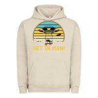 Pigment French Oak UFO Vintage Retro Alien Outerspace Spaceship Urban Hoodie - Bettercallsaul