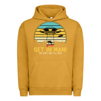 Pigment Peanut Butter UFO Vintage Retro Alien Outerspace Spaceship Urban Hoodie - Bettercallsaul