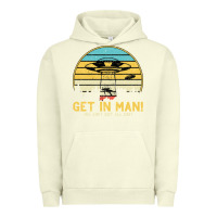 Pigment Pistachio UFO Vintage Retro Alien Outerspace Spaceship Urban Hoodie - Bettercallsaul