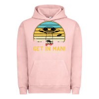 Pigment Salmon UFO Vintage Retro Alien Outerspace Spaceship Urban Hoodie - Bettercallsaul