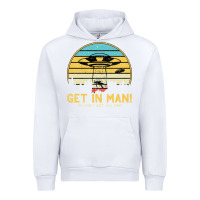 White UFO Vintage Retro Alien Outerspace Spaceship Urban Hoodie - Bettercallsaul