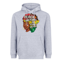 Heather Grey black history is world history Heavyweight Hoodie - MaliasSmallBusiness