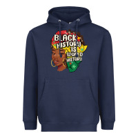 Navy black history is world history Heavyweight Hoodie - MaliasSmallBusiness