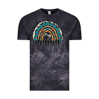 Cloud Black western mama rainbow Vintage Tee - RanaPortraitStore