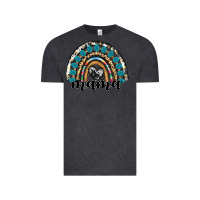 Vintage Black western mama rainbow Vintage Tee - RanaPortraitStore