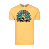 Vintage Mustard western mama rainbow Vintage Tee - RanaPortraitStore