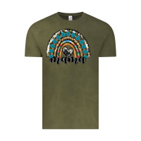 Vintage Olive western mama rainbow Vintage Tee - RanaPortraitStore