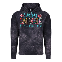 Cloud Black sorry i m late i didn t want to come Vintage Hoodie - Zillion Design Studio