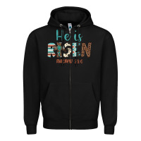 Black he is risen Zipper Hoodie - Artiststas
