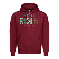 Burgundy he is risen Zipper Hoodie - Artiststas