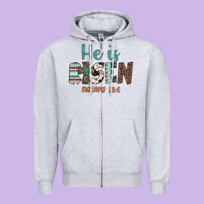 He Is Risen Zipper Hoodie Designed By Artiststas