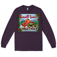 Plum small town christmas mousepad Long Sleeve Tee - BundleAndBundleShop