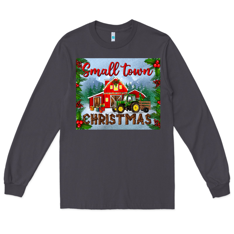 Small Town Christmas Mousepad Long Sleeve Tee by BundleAndBundleShop | Teevron