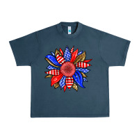 Midnight Navy America sunflower Urban Heavy Tee - Neo Western